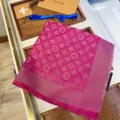 foulard louis vuitton marron monogram pas cher laine soie l140cm w140cm 081